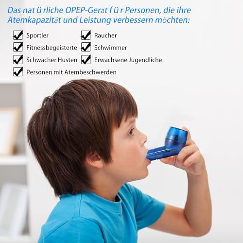 MillSTEPS Atemtrainer Schleimentfernungsgerät OPEP Gerät-Ãœbung zur Verbesserung der Lungenkapazität & zur natürlichen Entfernung von Schleim aus den Atemwegen