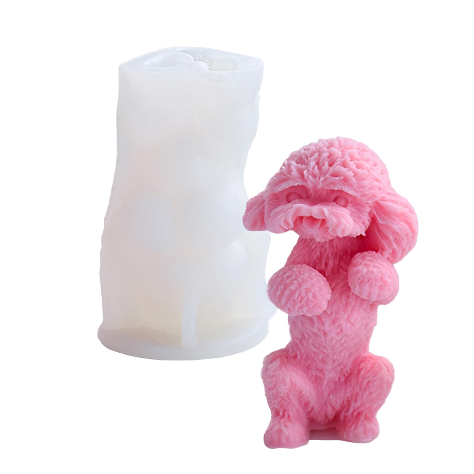 LUCKGONI Dog Silicone Candle Multipurpose Animal Silicone Mould for Resin Casting Handmade Candle Soap Gypsum Figurine