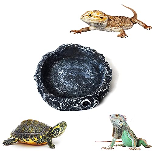 6 Stks Reptiel Voeden Kommen Ronde Wastafel Schildpad Voedsel Schotel Lichtgewicht Reptiel Voedsel Container, Reptiel… - Afbeelding 8