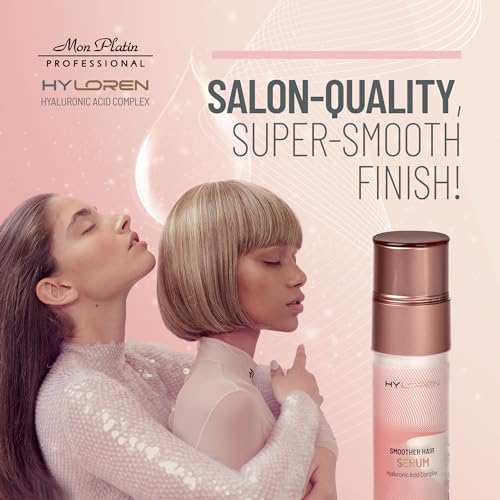 Hair Smoothing Straightening Serum with Hyaluronic Acid for Straight Hair, Anti Frizz Hair Serum, Hair Straightening Treatment, Straight hair products for Soft, Shiny Hair 50ml - Image 4