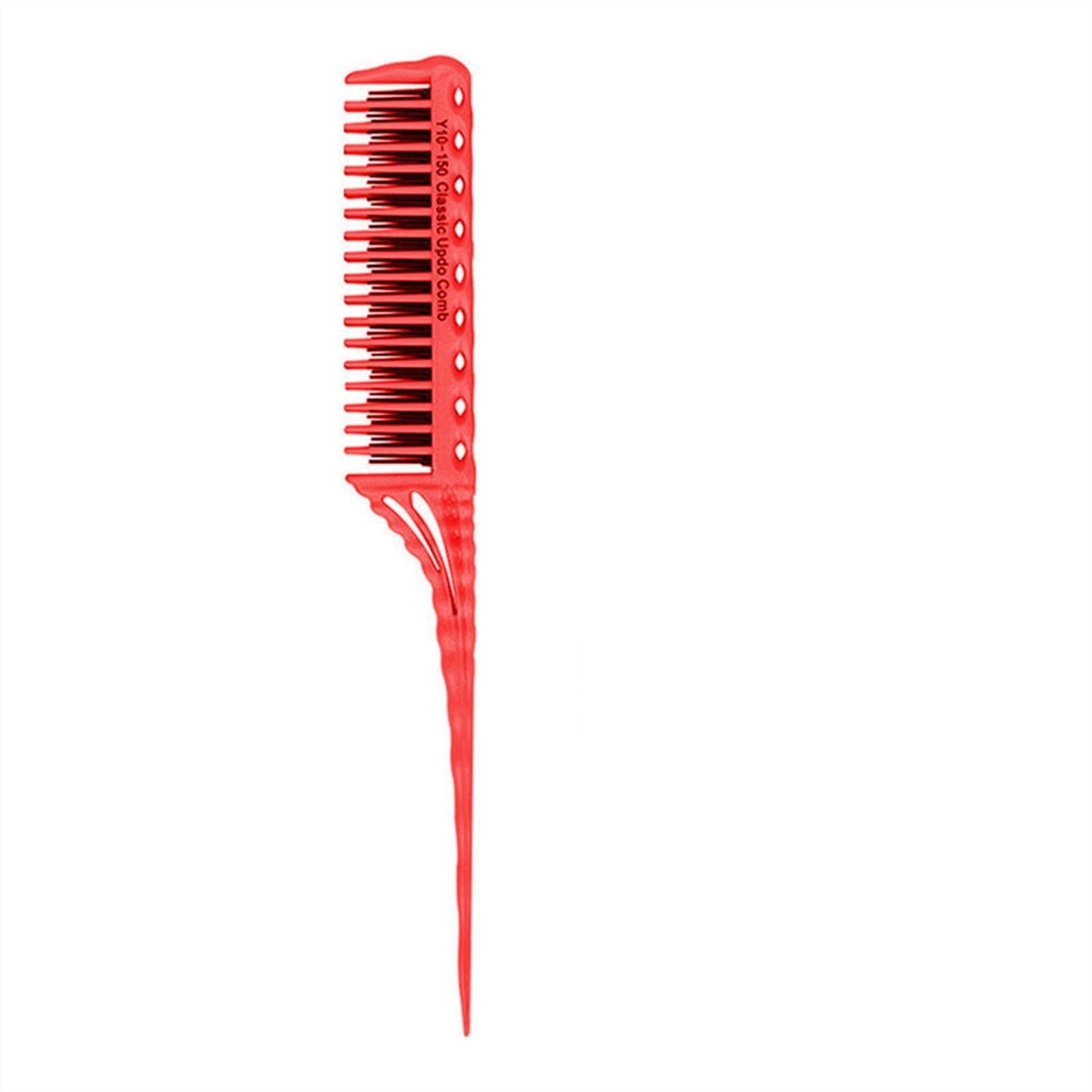 Kämmbürste für Männer und Frauen， tragbarer Kamm， kreative 3-reihige Haarbürste， feiner Stielkamm， Haarkamm für Männer und Frauen， Haarstyling-Werkzeuge，，A-One Size