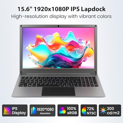 Image of ELECROW 15.6 Inch Portable Monitor with Keyboard, Lapdock Display with Built-in Battery & RPi5 Adapter, 1080P FHD IPS USB C Computer Monitors Compatible with Raspberry Pi, PC, Phone, Mac, Game Console