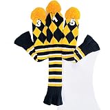 JHM-3 Unids/Set Funda para Cabezas de Palos Golf,Cubierta Club Golf Lana de Punto,Tapa de la Polo Madera 1-3-5 Ahorre Espacio,Lavable,Anti-Pilling,para...