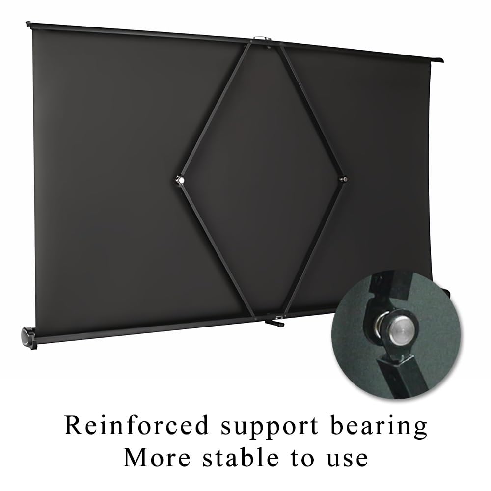 Projector Screen Da Tavolo Manuale Pull Up 20 30 40 50 Pollici Schermo Di Proiezione Avvolgibile Telo Videoproiettore Per Ufficio Scuola(50inch (16:9))