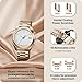 Fullmosa 18mm Stainless Steel Watch Band, Quick Release Metal Replacement Strap with Removable Links, Includes Spring Bars & Link Removal Tool for Men Women (Rose Gold)