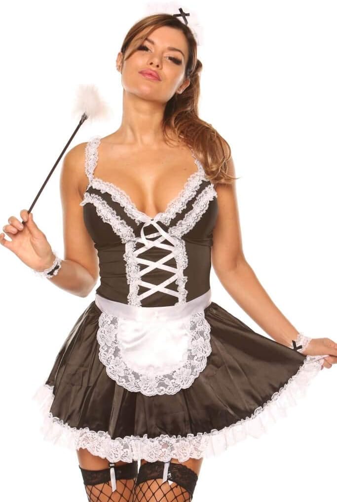 Velvet Kitten by Lingerie Diva Women's Maid For You Costume