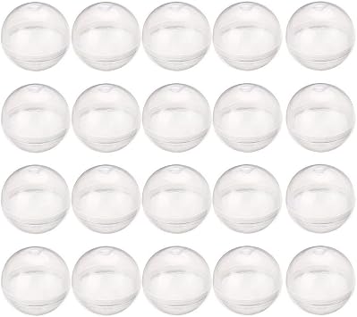Empty Capsules Plastic Vending Machine Toy Capsules Empty Round Toy Capsules Mix Color Event Party Diameter 32mm 20pcs/set