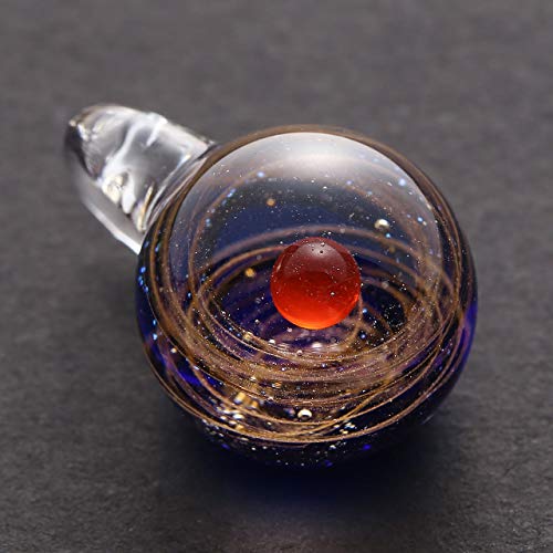 Jovivi Unique Design Glass Universe Ball Necklace Galaxy Planet Pendant Nebula Ribbon Vortex Cosmos Series2