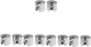 VILLCASE 10 pcs Wire Rope Clamp Cables Cable Clip for Deck Rope Clip Cable Fastener c Cable Rope Fastener Cable Clip for Fence Wire Rope Cable Clip Steel Wire The Fence Stainless Steel