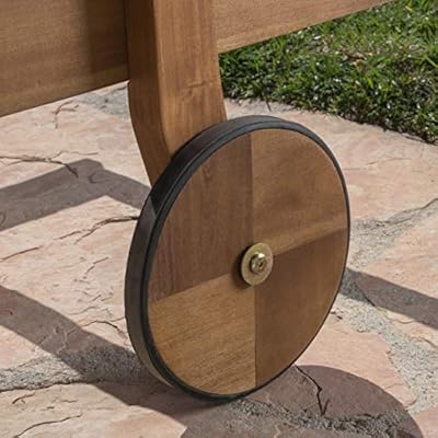 Great Deal Furniture Daisy Outdoor Teak Finish Chaise Lounge with Cream Water Resistant Cushion (Set of 4) 51SncOp 0qL. SS400