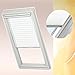 Produktbild Original VELUX Faltstore Plissee Manuell PG: Standard FHL 204 1016 / Uni Weiß passgenau für GGL GPL GHL GTL 204 mit Aluminium Führungsschienen // FHL 204 1016S