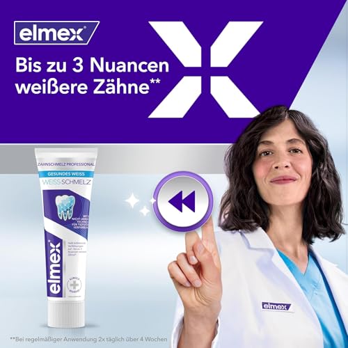 Elmex Zahnschmelz Professional Weiss-Schmelz Zahnpasta, 75 ml Zahncreme