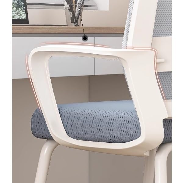 Ergonomiczne krzesło biurowe, Krzesło biurowe, ergonomiczne krzesło biurowe, krzesło biurowe ze środkowym oparciem, oddychające siatkowe krzesło do domowego biura Krzesło biurowe(Czarny)