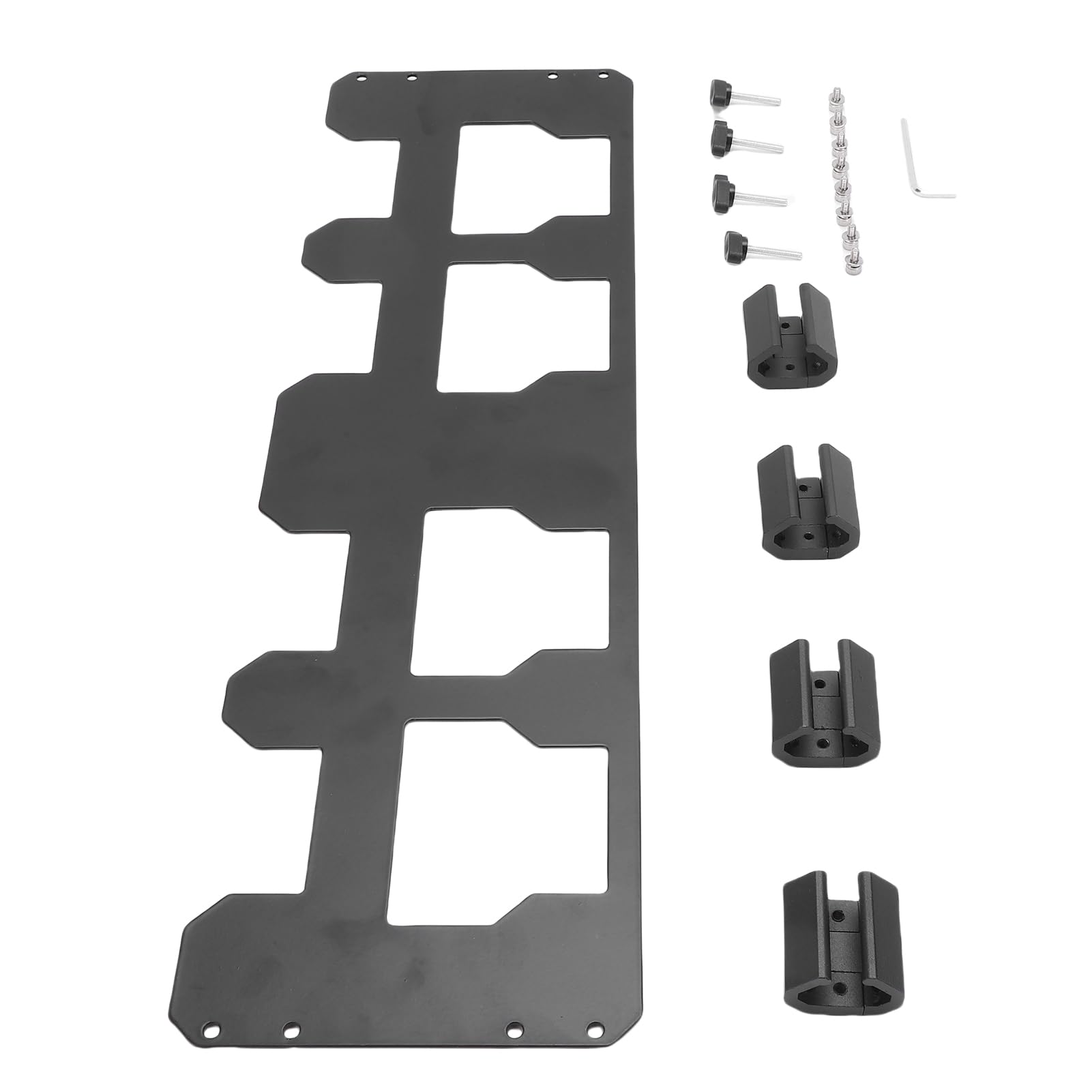 Pasuje do Płyty Montażowej Toolbox Metalowy Wspornik Organizera do Walizki do Przechowywania Narzędzi Szybki Dostęp Iron Black 1 Szt