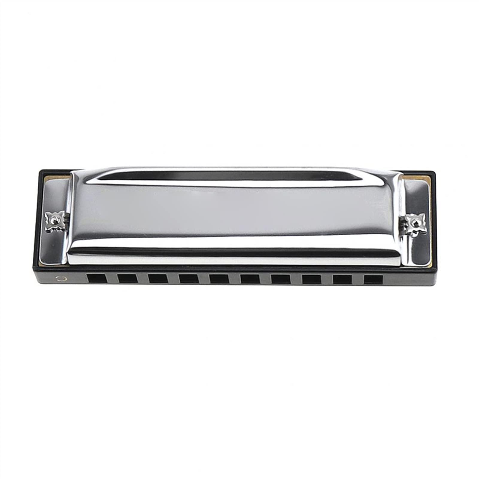 Armonica A Bocca Professionale Armonica A Bocca 10 Fori 20 Tone C Silver Harmonica Diatonic Mouth Organ Strumento Musicale in Acciaio Inossidabile