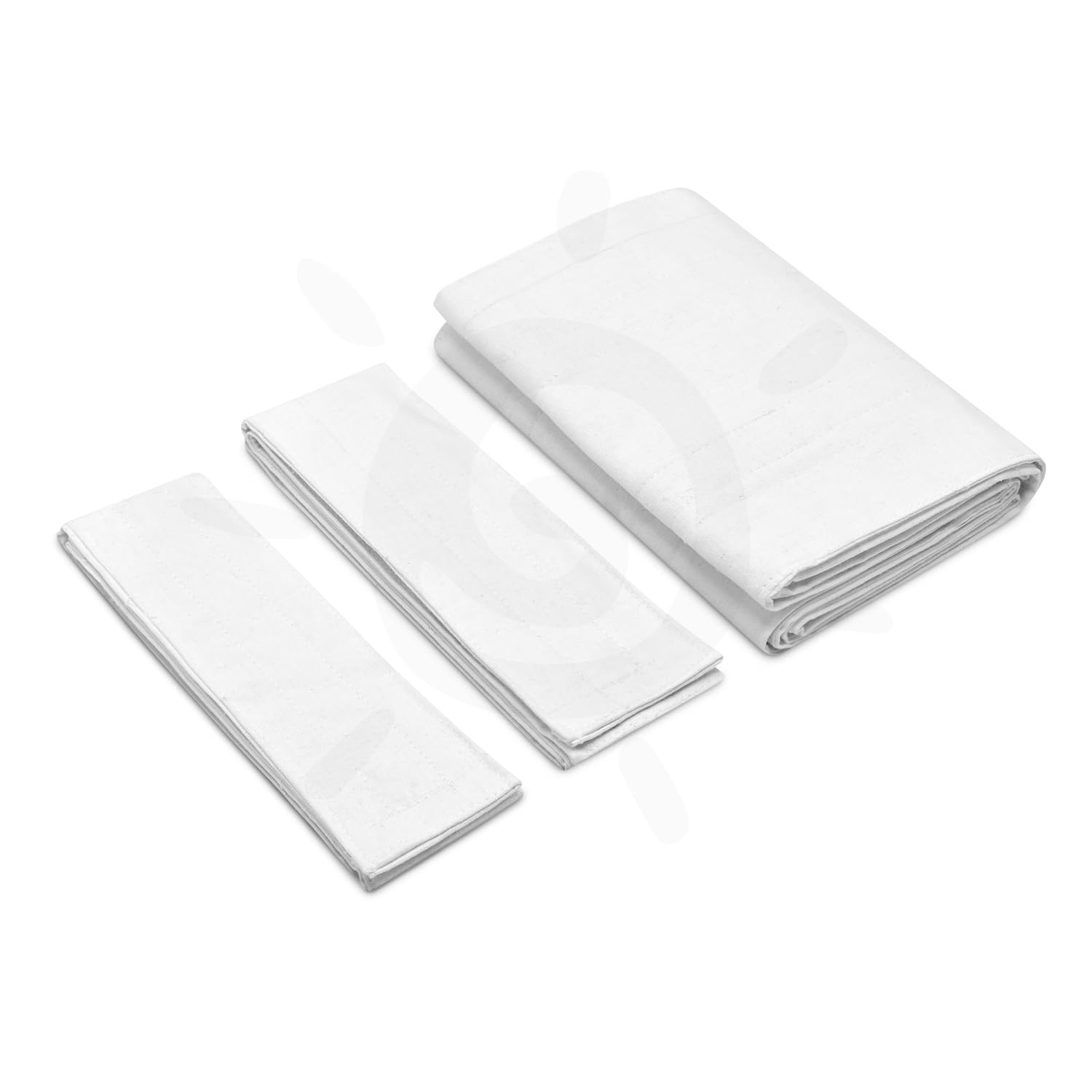 Satopradhan Natural Cotton Wet Pack (Large Size) – Cotton Patti for Abdomen Detox & Stomach Pain Relief | Set of 3 Folded & Stitched Strips with Velcro | Ideal for Satvik Living & Holistic Healing-image-4