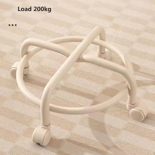 Taburete rodante de perfil bajo con respaldo, asiento giratorio sobre ruedas, enredadera mecánica para taller de garaje y taller