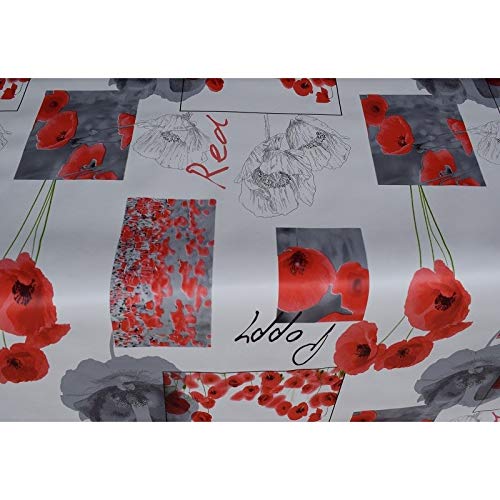 ART2LATABLE Nappe 140 de Large Poppy(Coquelicot) - Nappe Rectangle 140x200 CM