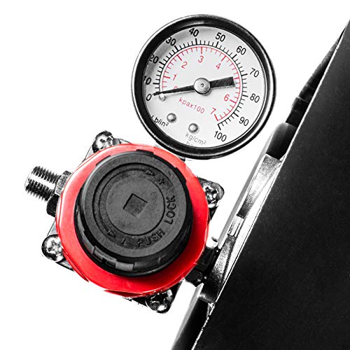 PointZero 1/5 HP Airbrush Compressor with Regulator, Gauge, Water Trap