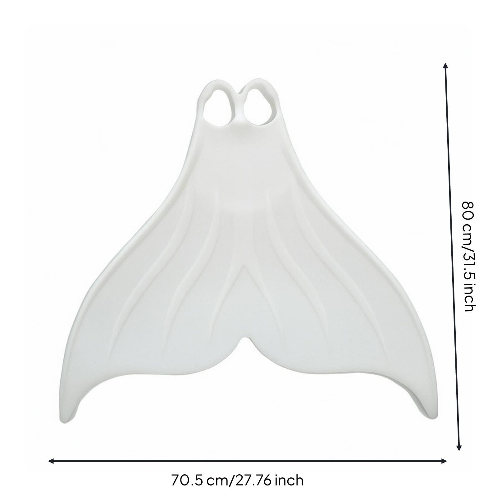 Monopinna da Sirena Idrodinamica Monopinna in Silicone Elastica Pinna Unica Gomma per Freediver, Nuotatori