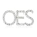 Order of The Eastern Star Sparkling Crystal Brooch (Silver Tone)