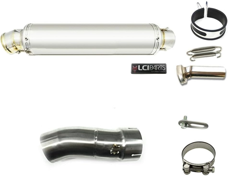 BMW R1200RS 2015-2019 LCIPARTS SHORT STAINLESS SLIP-ON MUFFLER