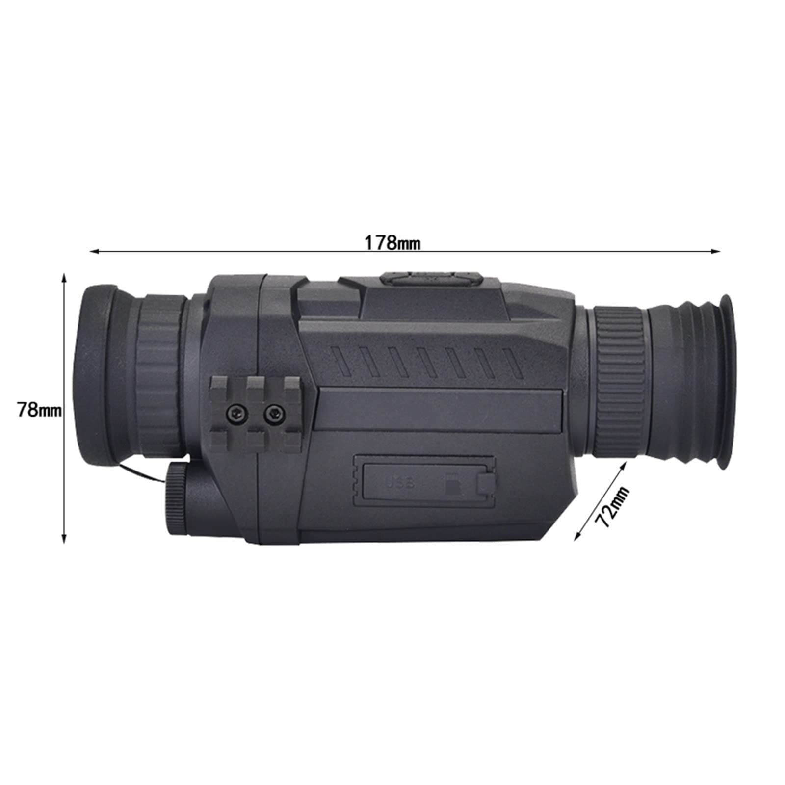 Monoculares de visión nocturna Digital infrarroja WG540 con tarjeta 8G TF full dark 5X40 200M rango Monocular dispositivo de visión nocturna(WG535 Camouflage)