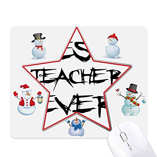 Tapis de souris enseignant citation Noël cadeau professeur tapis de bureau rectangulaire