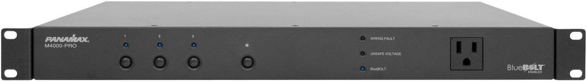 Furman M4000-PRO | 15A BlueBOLT Power Conditioner 8 Outlets in 3 Controllable Banks 8 Feet Cord
