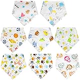 baberos bebe patrones BABEROS DE 100% ALGODÓN, SUPER SUAVES Y ABSORBENTES - Suficientemente suaves para ayudar a mantener la tierna piel del bebé seca y libre de sarpullidos, y para proteger a su bebé de las babas y las regurgitaciones.