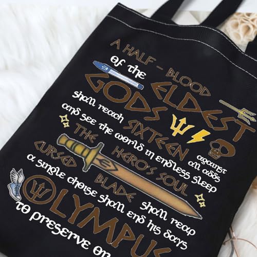 Bolso tote inspirado en Heroes of Olympus, con diseño Riptide Sword miniatura 4