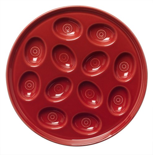Fiesta 11-Inch Egg Tray, Scarlet