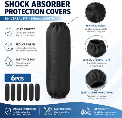 Motorcycle Rear Shock Absorber Suspension Protector Covers ATV Shock Covers - 2
