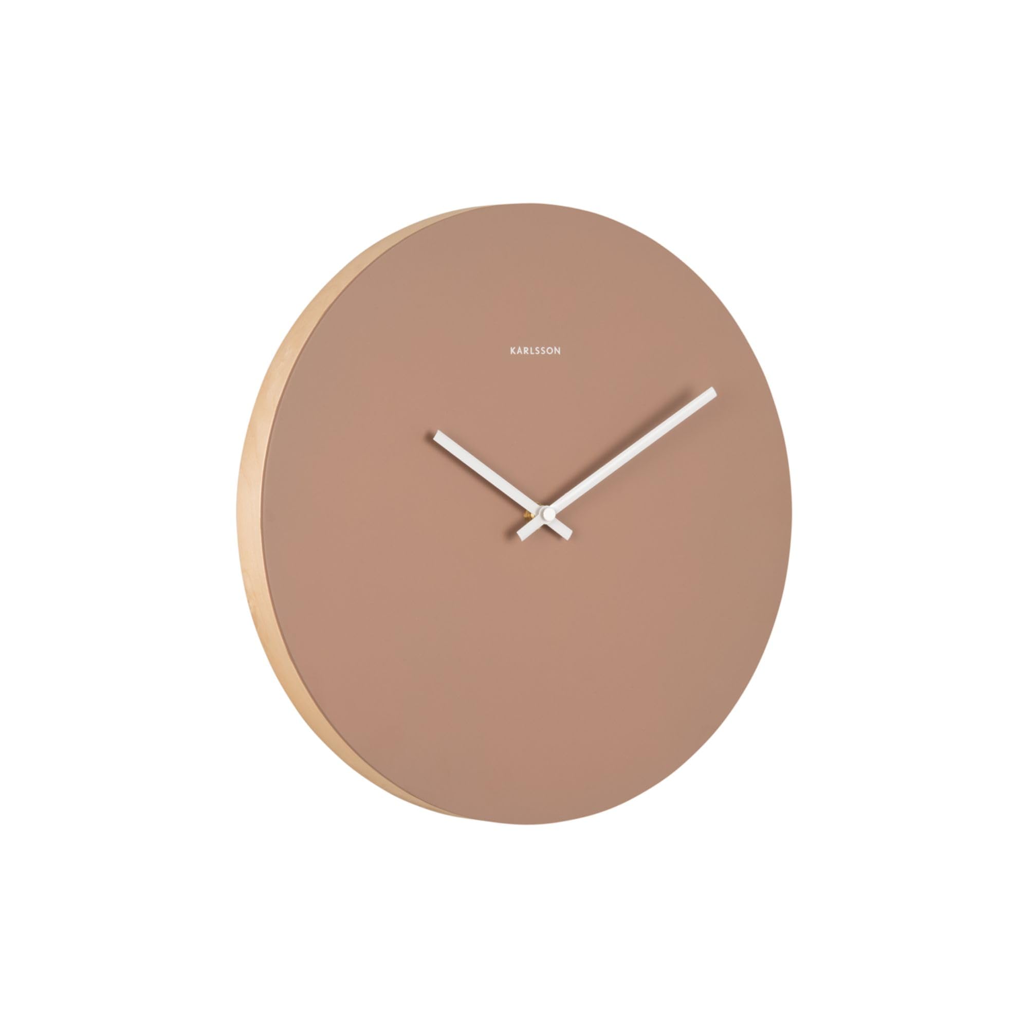 Horloge murale Colour Splash Brown pendule design marron
