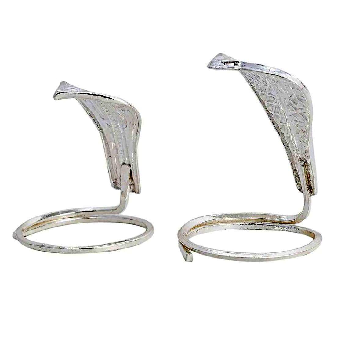 Traditional Naag Nagin ka Joda in Silver Nag Naagin Pair for Kalsarp Dosha
