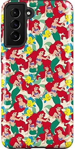 Skinit Pro Phone Case Compatible with Galaxy S21 Plus 5G - Officially Licensed Disney Princess Ariel Gizmos and Gadgets Art Design