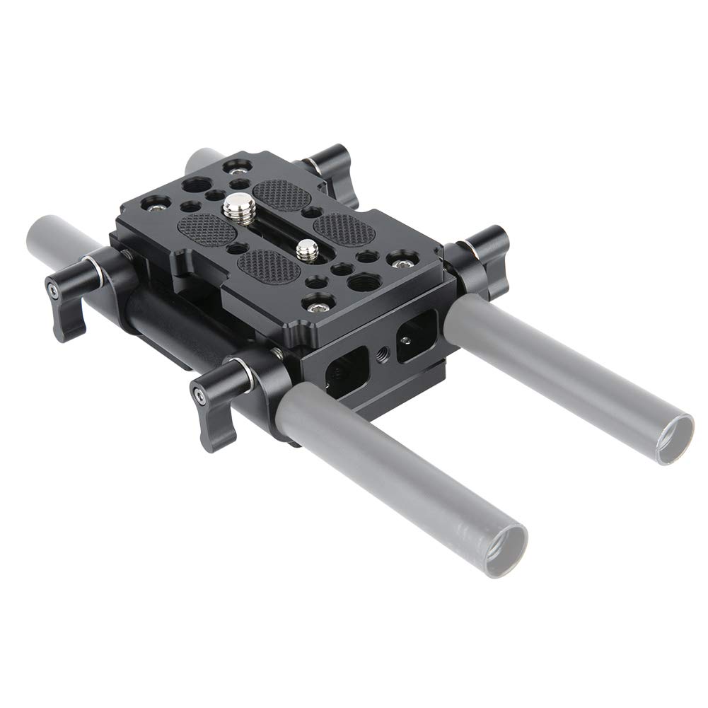 Shoulder Rig NICEYRIG Cheese Plate With 15mm Rod Raiser Clamp, Short Rods For DSLR... Smallrig Baseplate - Foto 9