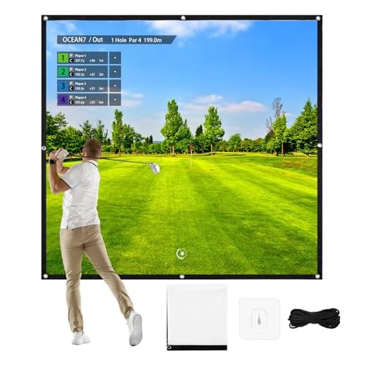Tellegloww Ultra Clear Golf Simulator Screen