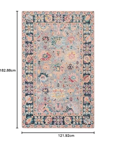 Image of Hand Tufted Premium Rug Premium Wool Carpet for Living Room Bedroom and Hall Size 4x6 Feet Color Multi