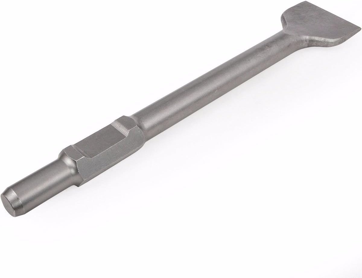 VEVOR Demolition Jack Hammer, 3500W Jack Hammer Concrete Breaker 1900 BPM Heavy Duty Electric & XtremepowerUS Hex Shank Replacement Chisel (Scrapping Chisel) Bit 1-1/8"
