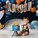 First Trip Around the Sun Galaxy First Birthday High Chair Banner - Outer Space Theme 1st Birthday Party Decoration, Smash Cake Photo Prop,Photo Backdrop (space Black yarns)