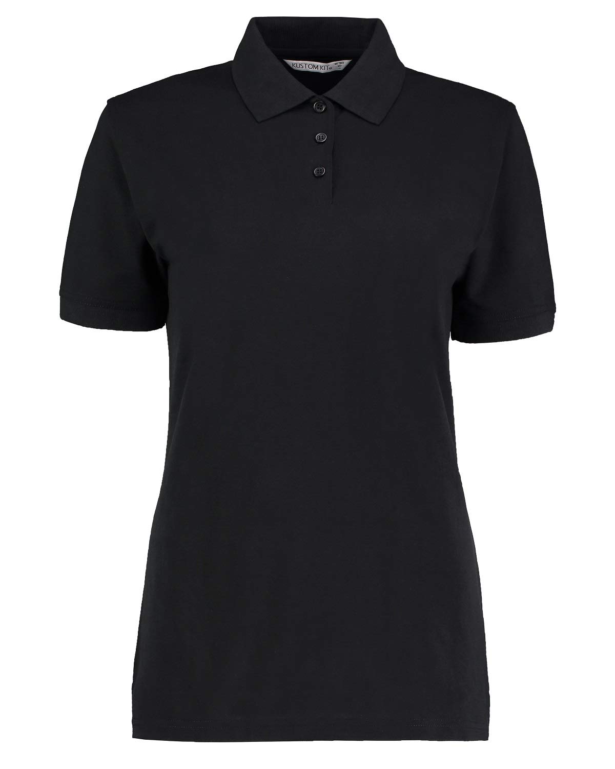 Kustom Kit Women's Black Klassic Pique Polo Shirt 14