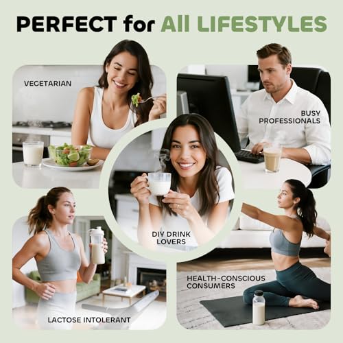 Image of Nut Milk Maker Machine, Soy Milk & Oat Milk Maker with 8 Presets, High-Speed Blender, Auto-Clean, Delay Start, 33oz Almond Milk Maker for Plant-Based & Dairy-Free Beverages, Green