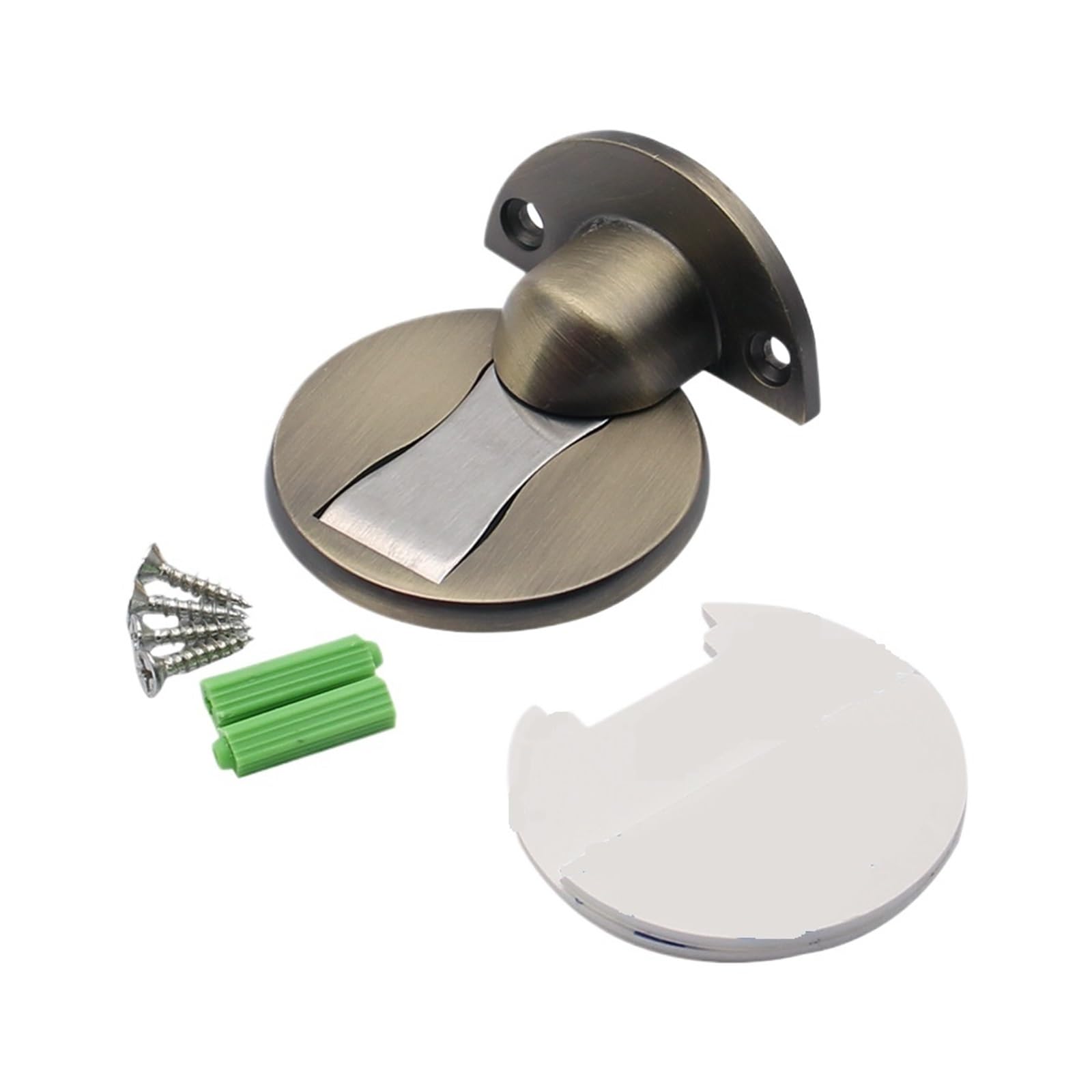 Butée de porte magnétique en bronze vert au design caché et élégant