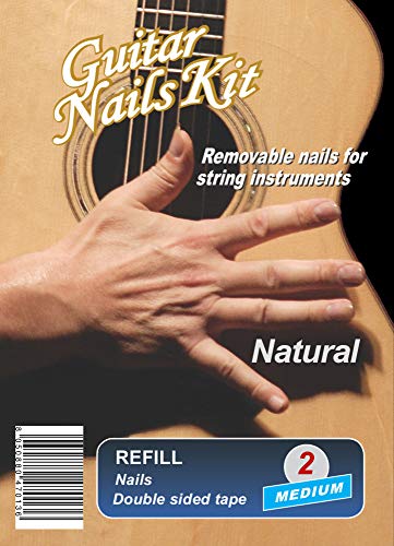 Guitar Nails REFILL Natural (2) Medium | Unghie