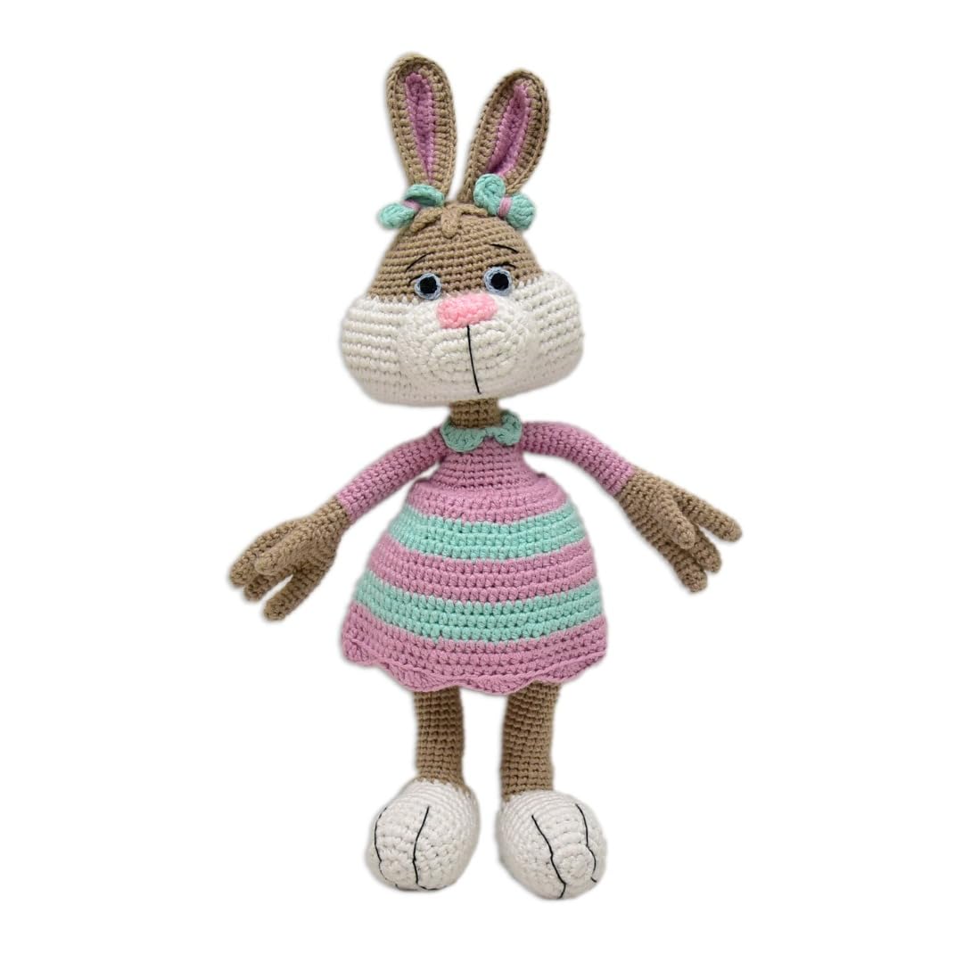 Happy Threads |Jill,Crochet Rabbit, Handmade Stuffed Toys,Soft Toys, 38cms, Perfect Size for Kids and Adults,Crochet Toys for Girls & Boys(BIS Certified) (B0CXX7S3SL) Amazon Price History, Amazon Price Tracker