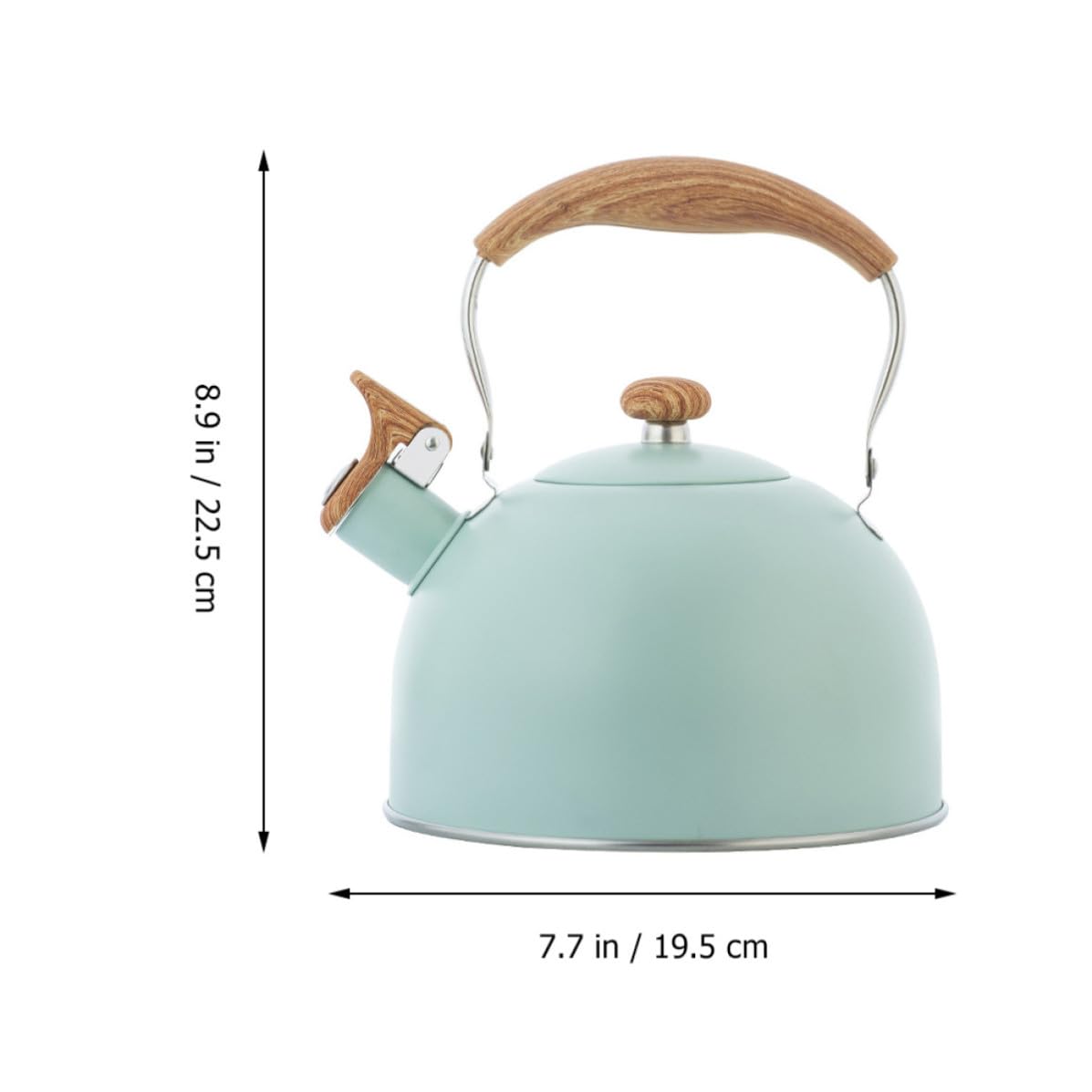 Tetera Silbante 2,5 L Acero Inoxidable Mango de Madera