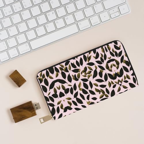 Cartera de mano de hojas para no perder llaves ni monedas con el móvil 6