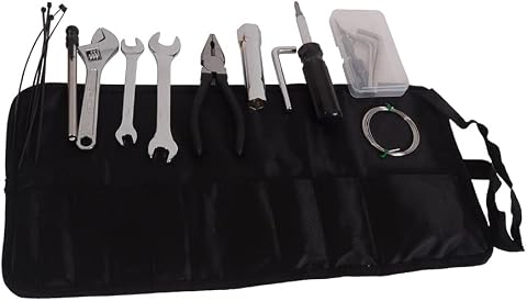 MOTO4U 12-Piece Universal Compact Repair Tool Kit for Japanese Motorcycles, UTV,