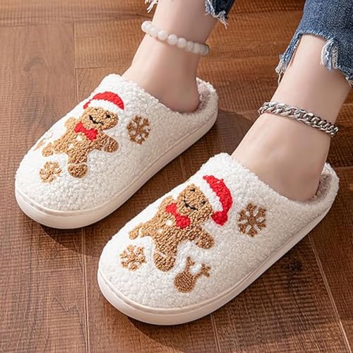 Women Men Slippers Fuzzy Closed Toe House Memory Foam Bedroom Couple Slipper Indoor Home Shoes3